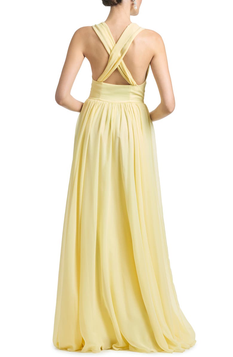 Sachin & Babi Kenzia Chiffon Gown, Alternate, color, 