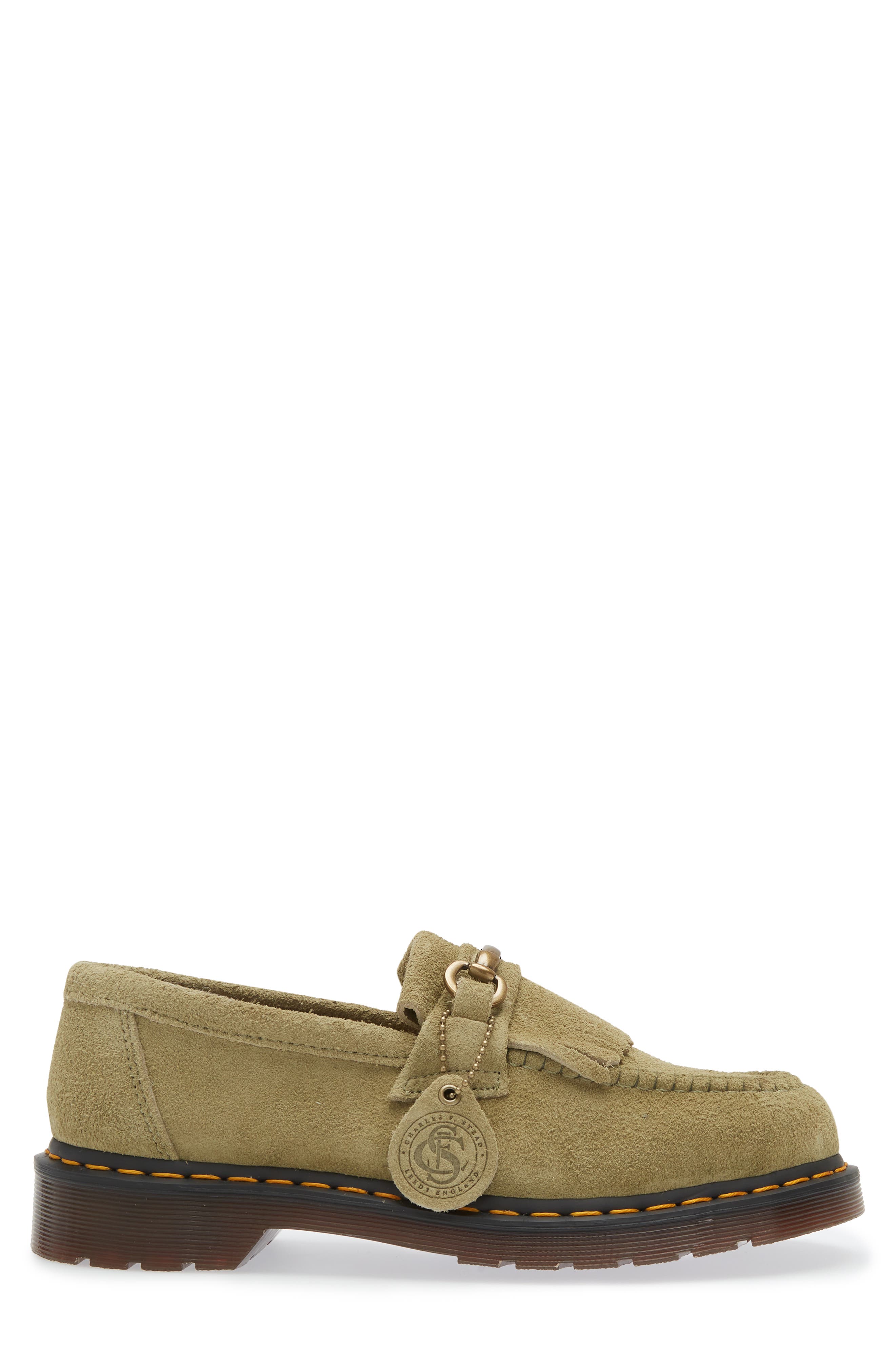 Adrian Snaffle Kiltie Loafer, Alternate, color, PALE OLIVE DESERT OASIS SUEDE