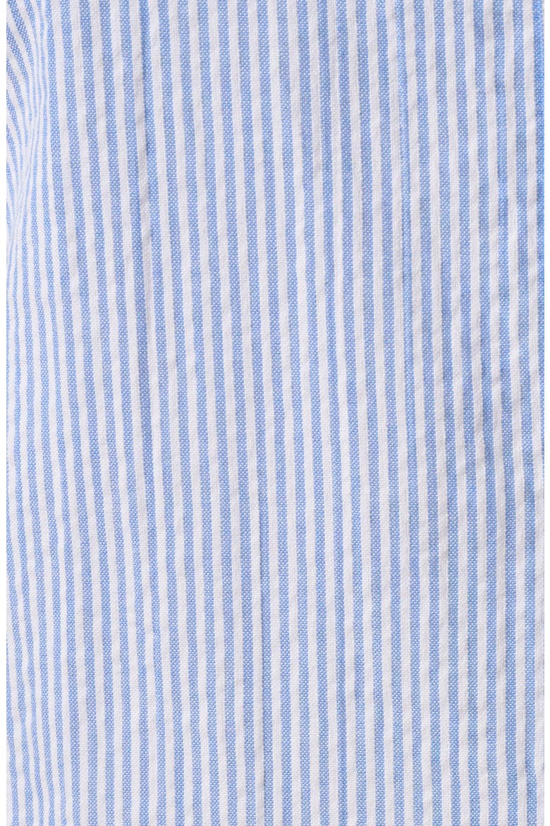 Hailey Stripe Button-Up Shift Shirtdress, Alternate, color, BLUE/ WHITE