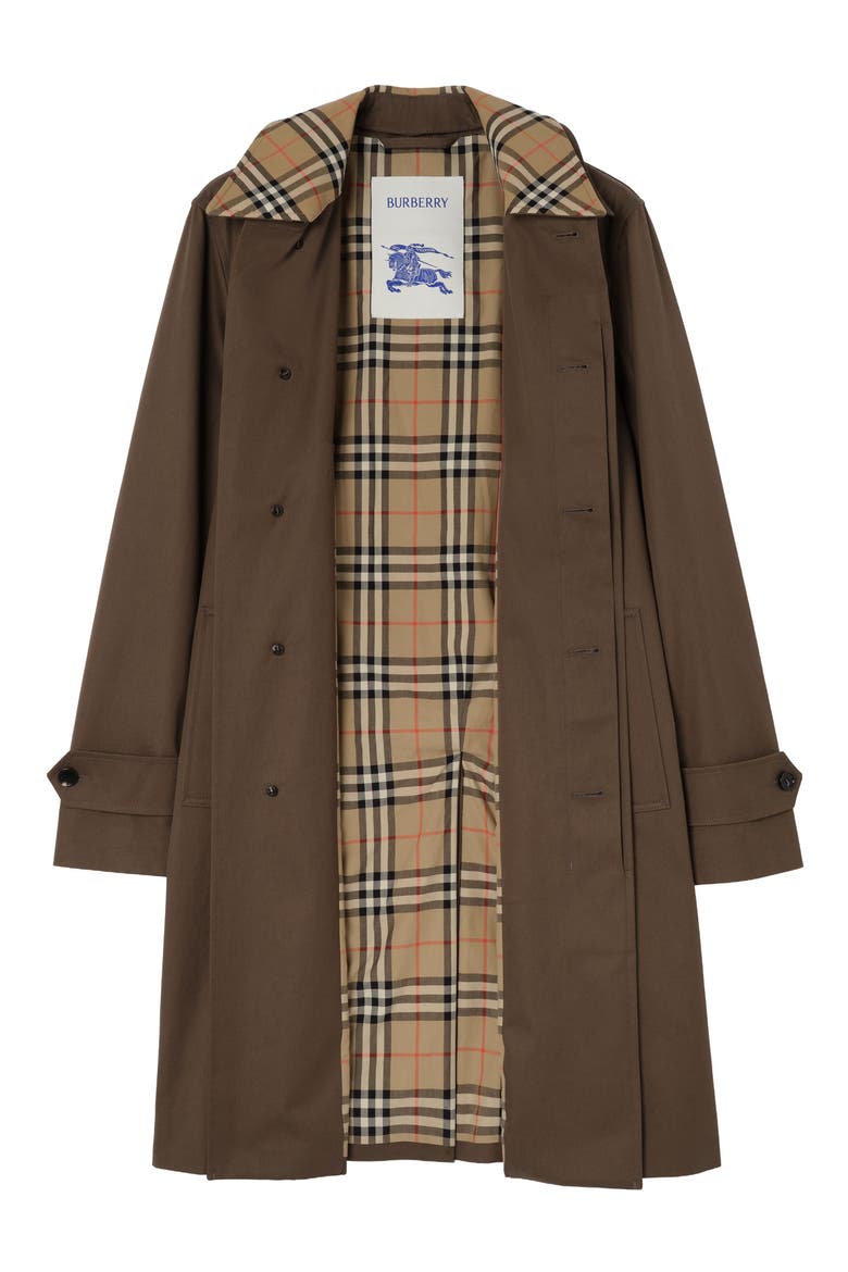 Tottenham Cotton A-Line Coat, Alternate, color, SEPIA BROWN