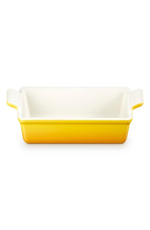 Le Creuset Heritage Stoneware Rectangular Baker In Yellow