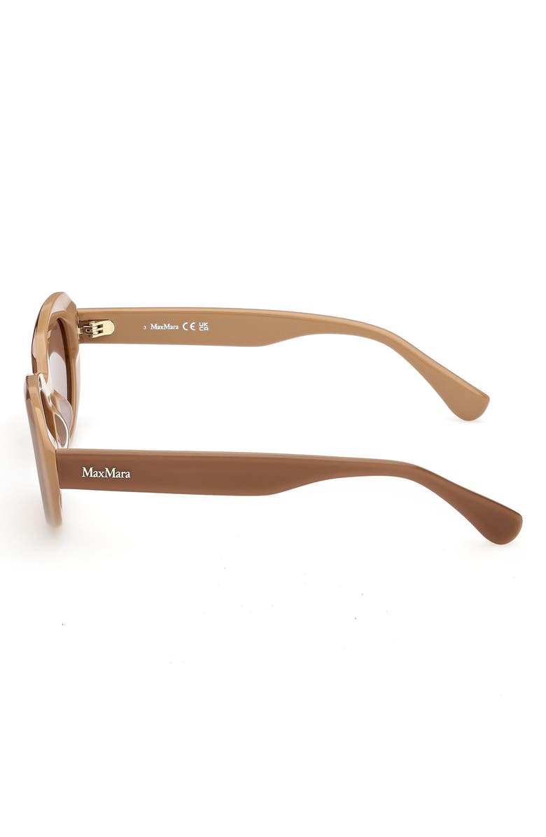 Max Mara 53mm Oval Sunglasses, Alternate, color, 