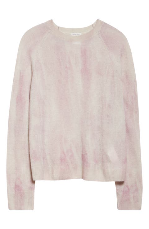 Glaze Print Raglan Sleeve Cashmere Sweater