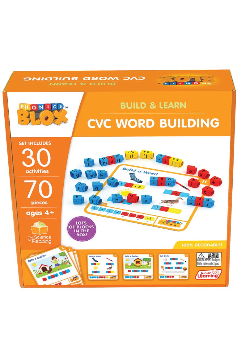 Rainbow Phonics Blox Cvc Word Building, Main, color, Multicolored