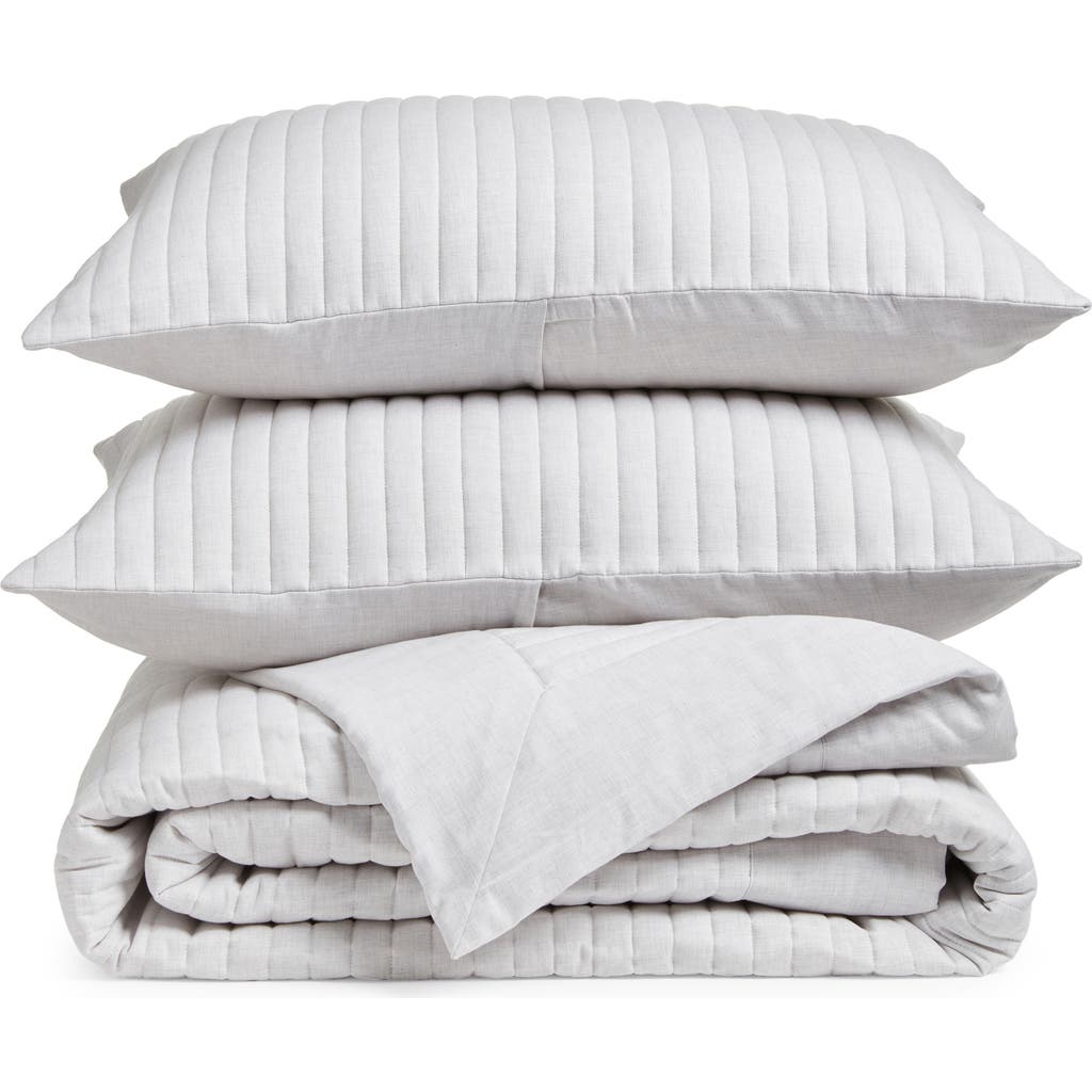 Nordstrom Organic Cotton Twill Quilt & Shams Set In Gray