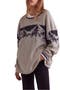 Big Sky Cotton Waffle Knit Graphic T-Shirt