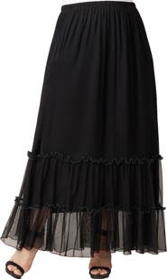 Kiyonna Isla Tiered Mesh Skirt