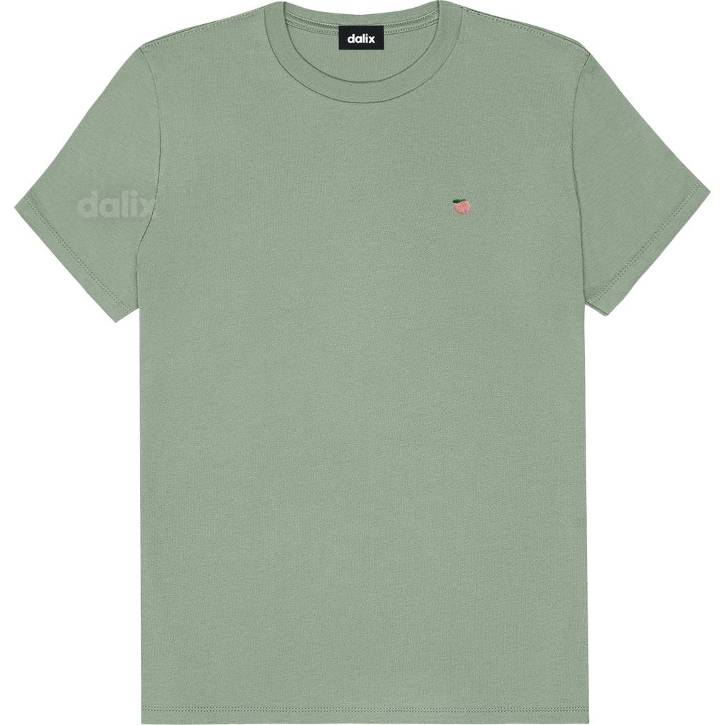 Dalix Womens Lil Peach Jersey Tee In Green