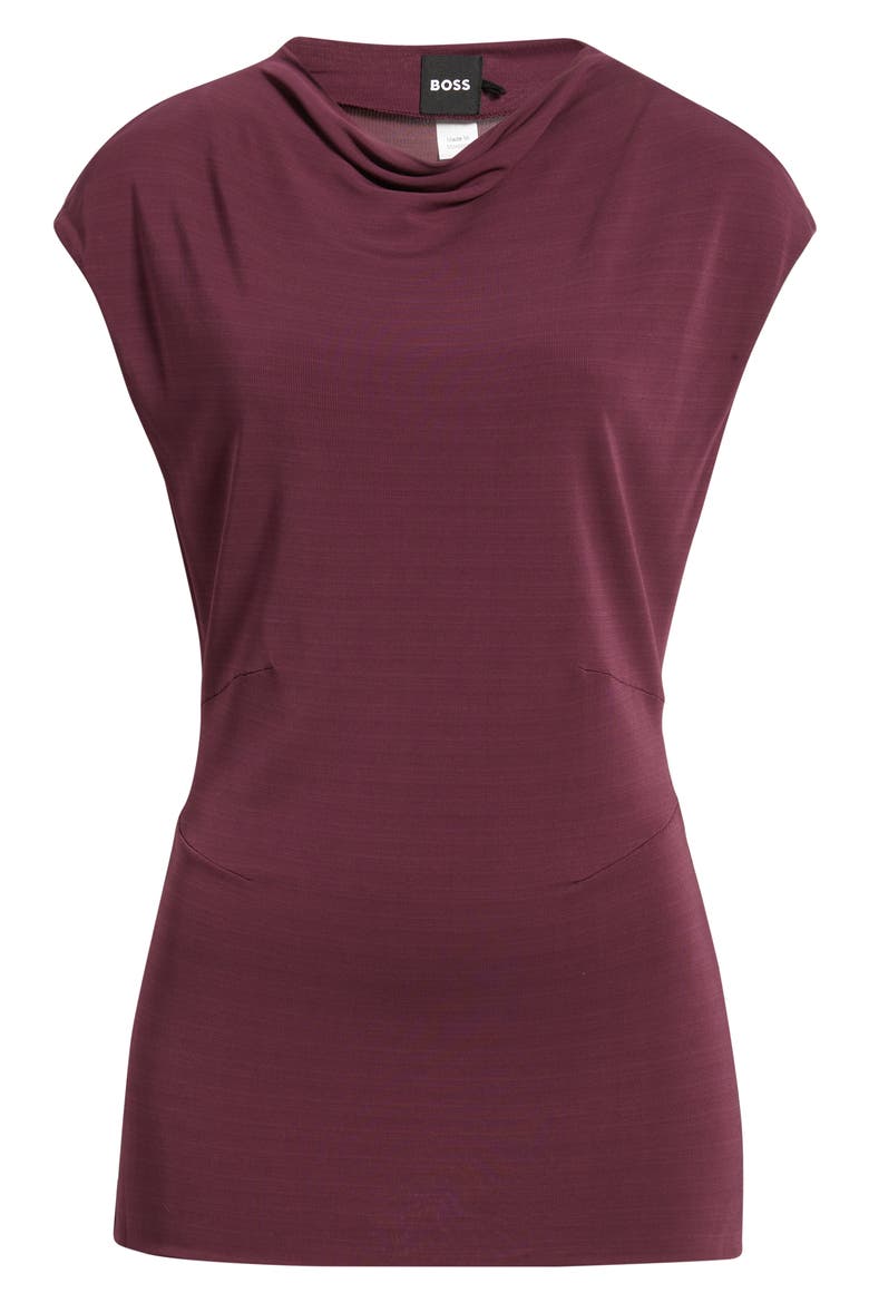 Elamma Cap Sleeve Top, Alternate, color, SOFT VERMILLION