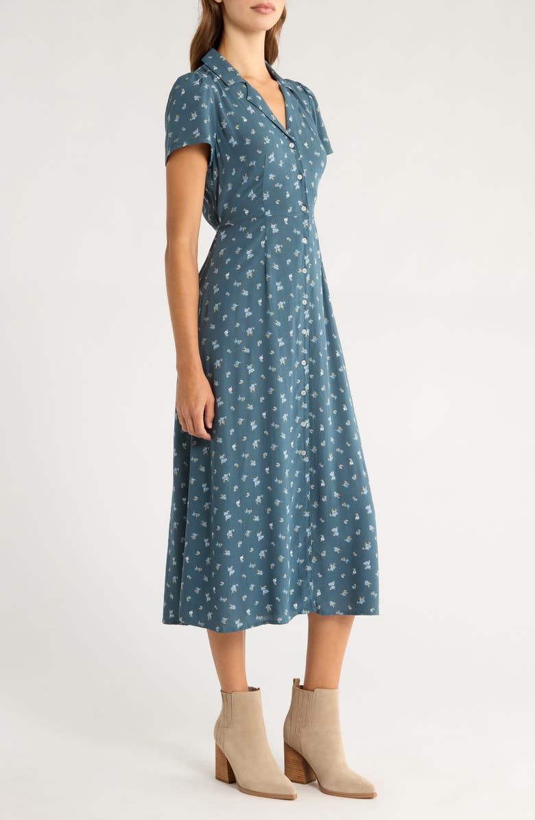 Lucky Brand Front Button Midi Dress, Alternate, color,