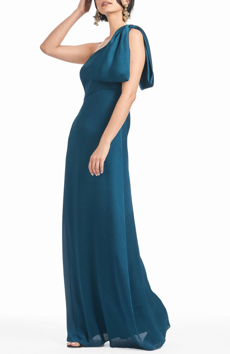 Sachin & Babi Chelsea One-Shoulder Gown, Alternate, color, 