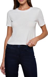 L'AGENCE Stormy Crop Tee