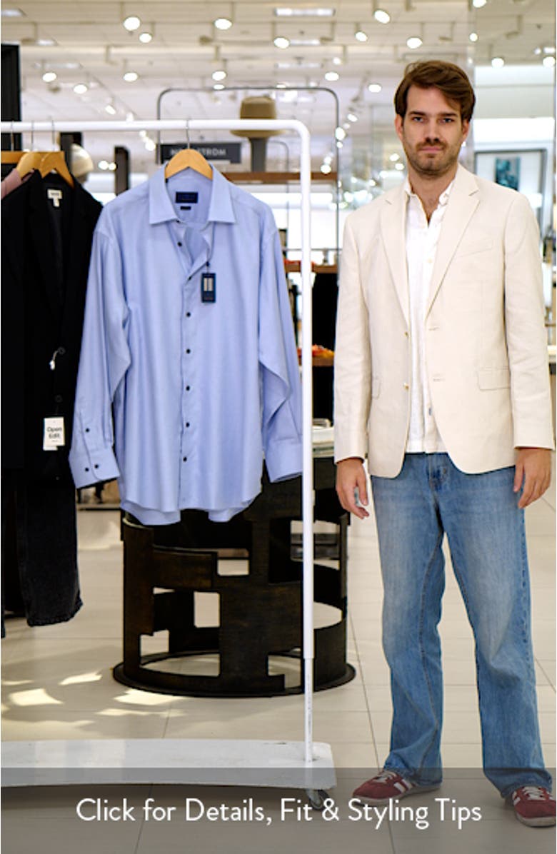 Regular Fit Textured Microdobby Dress Shirt, sales video thumbnail