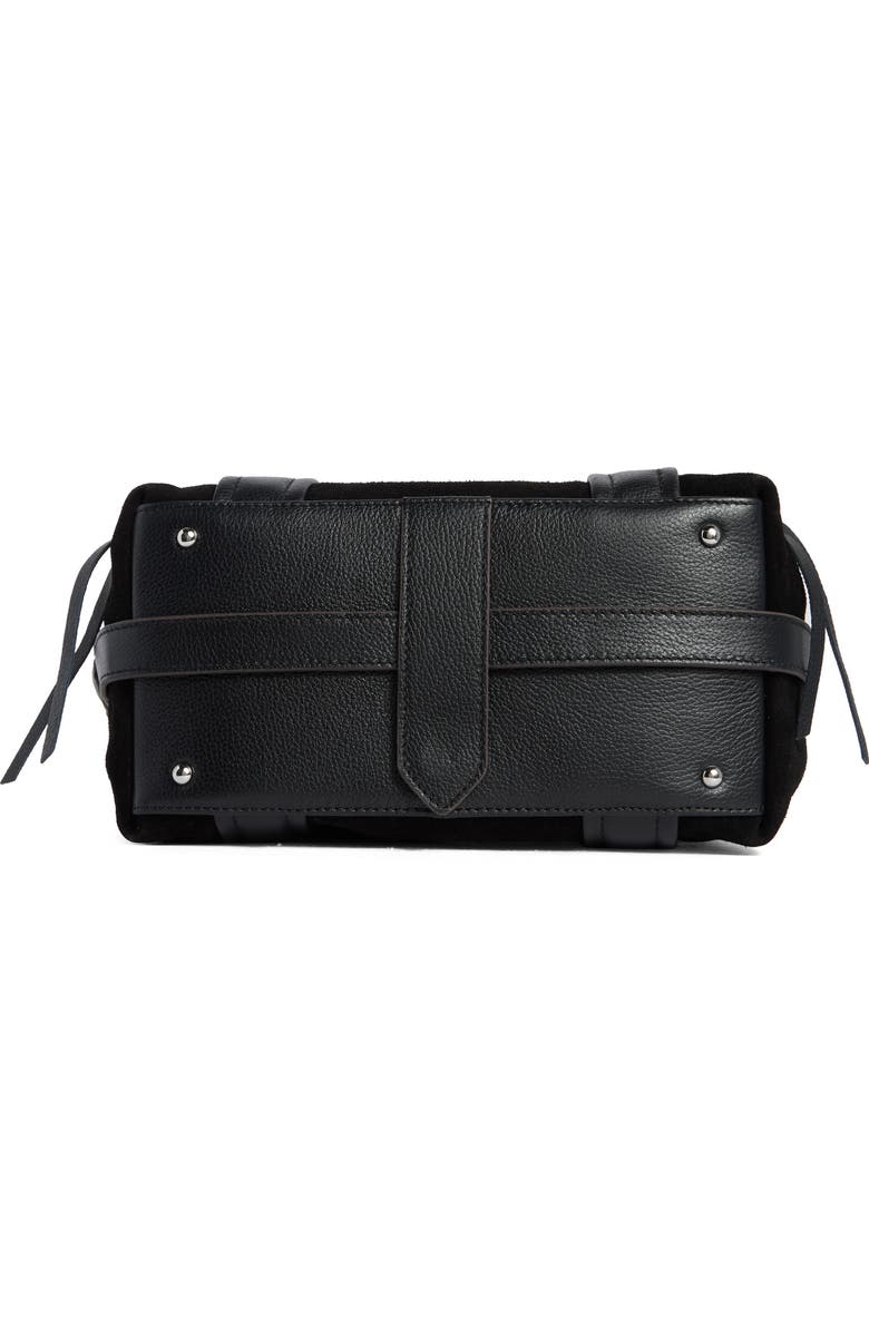 AIMEE Sierra Satchel Bag, Alternate, color, Black Suede
