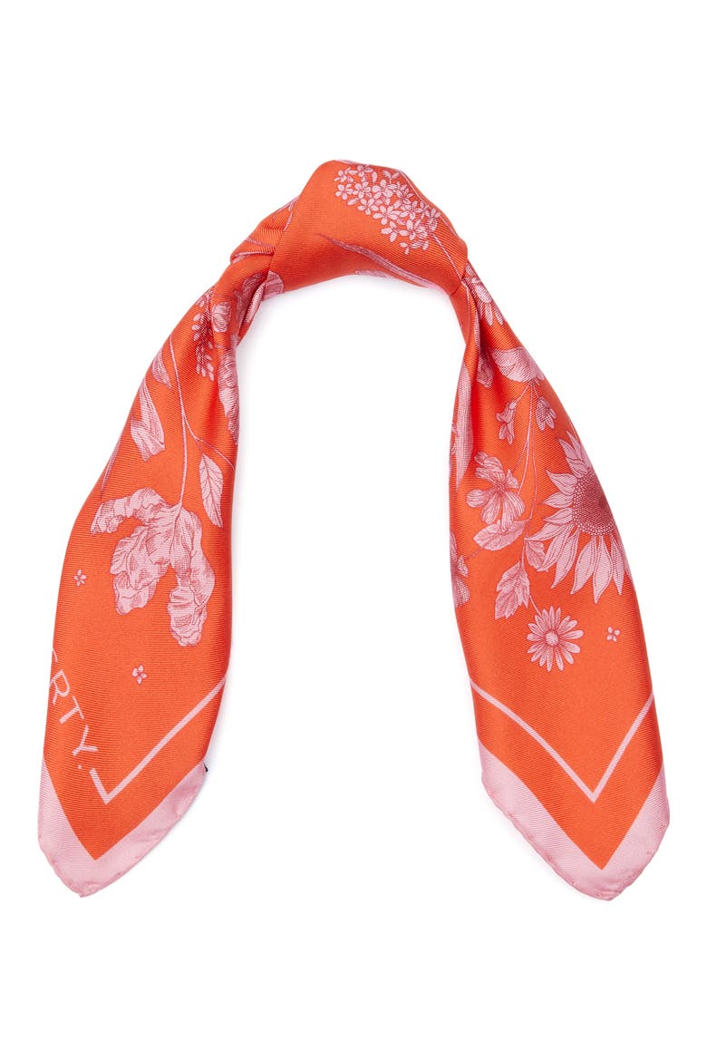 Mono Muse Silk Square Scarf, Alternate, color, RED