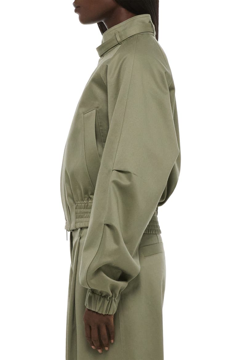 Cotton Twill Bomber Jacket, Alternate, color, VETIVER