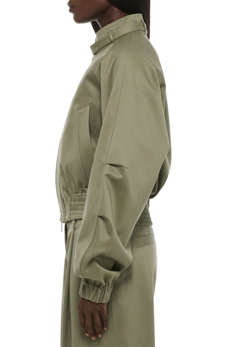 Helmut Lang Cotton Twill Bomber Jacket, Alternate, color, Vetiver