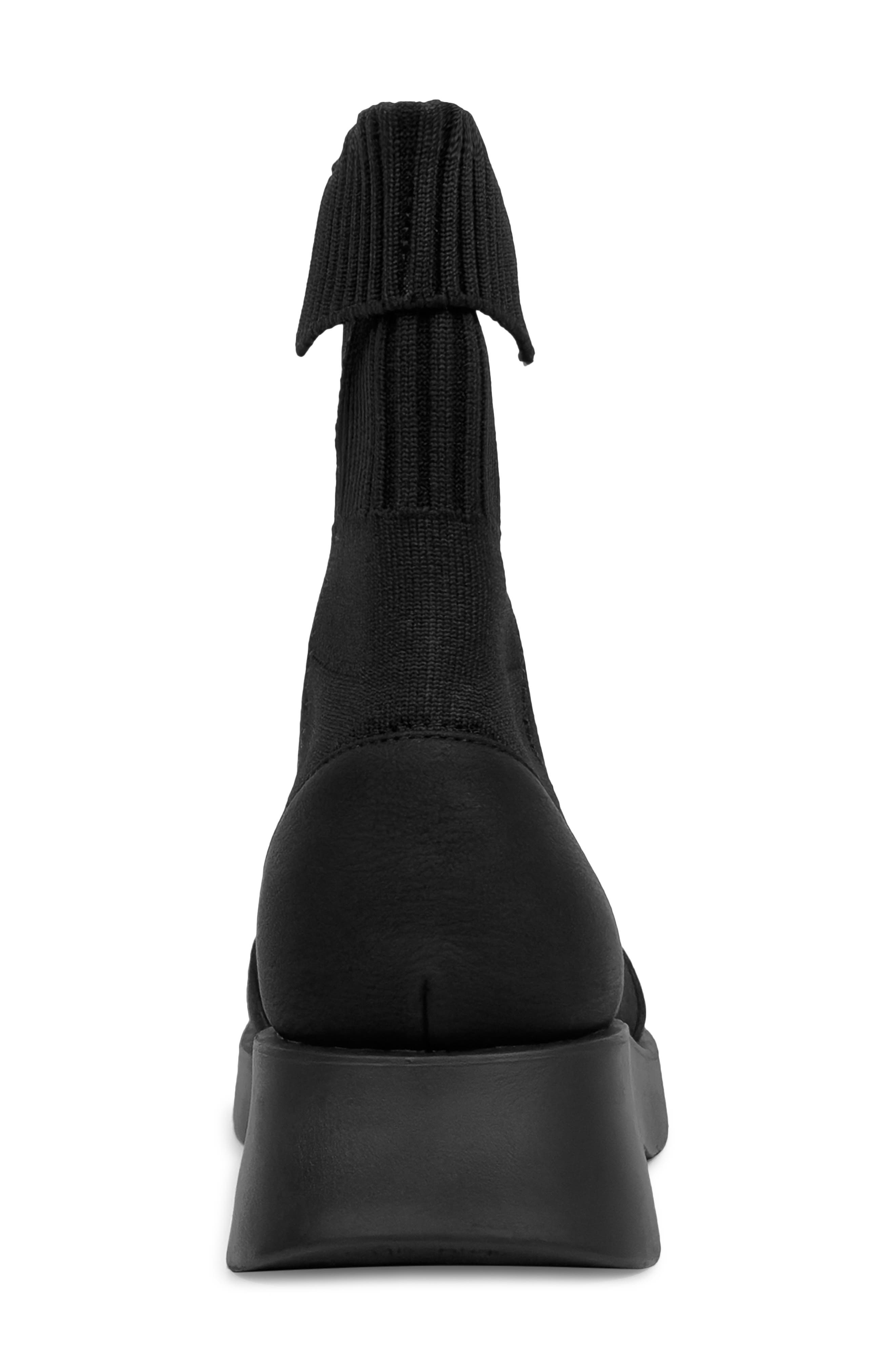 Aerosoles Flame Flatform Knit Bootie, Alternate, color, Black