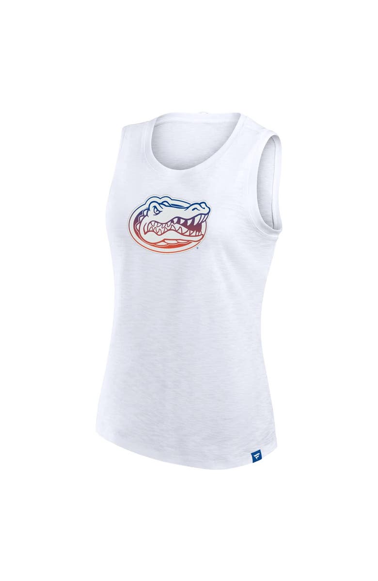FANATICS Women's Fanatics White Florida Gators Activate Slub Tank Top, Alternate, color, 