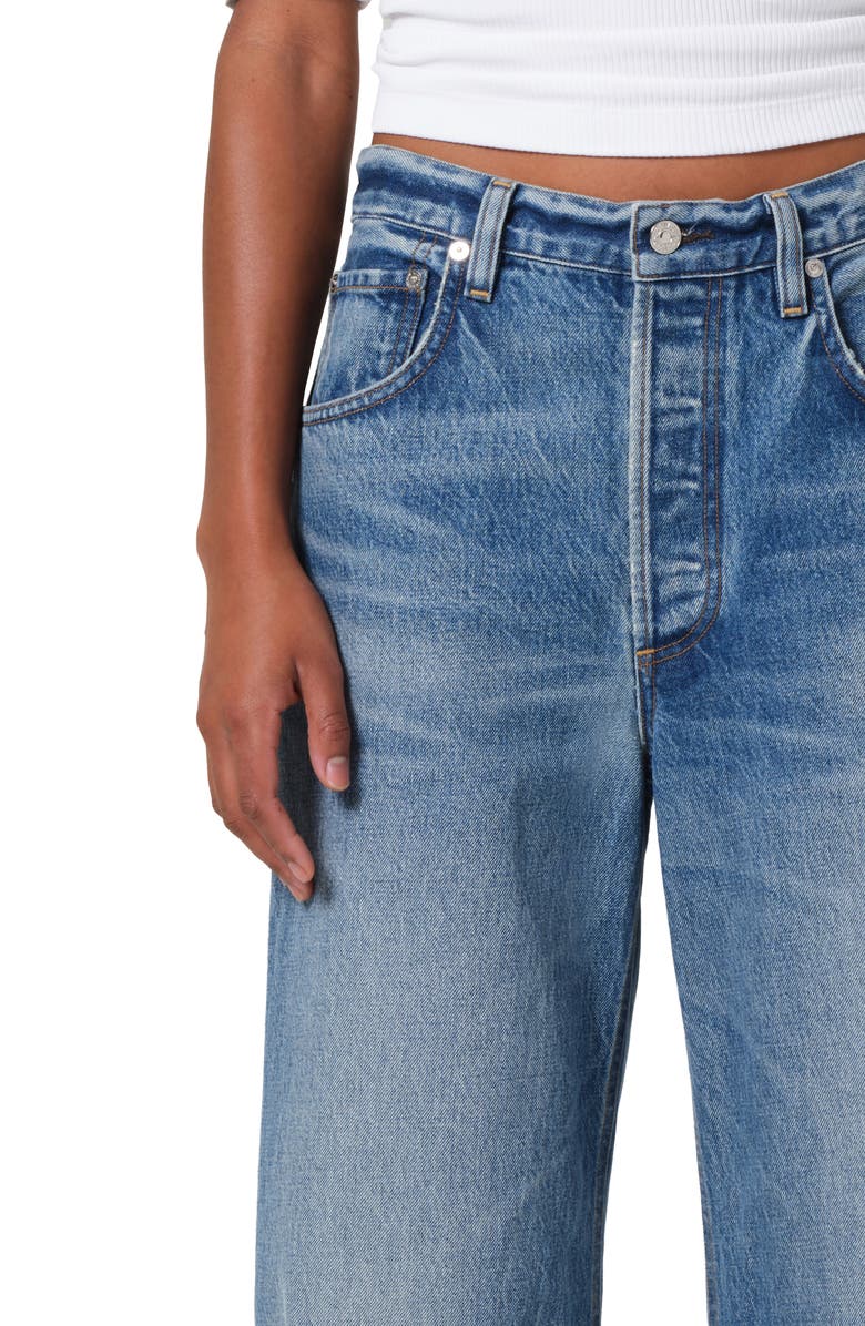 Citizens of Humanity Ayla Raw Hem Crop Wide Leg Jeans, Alternate, color,