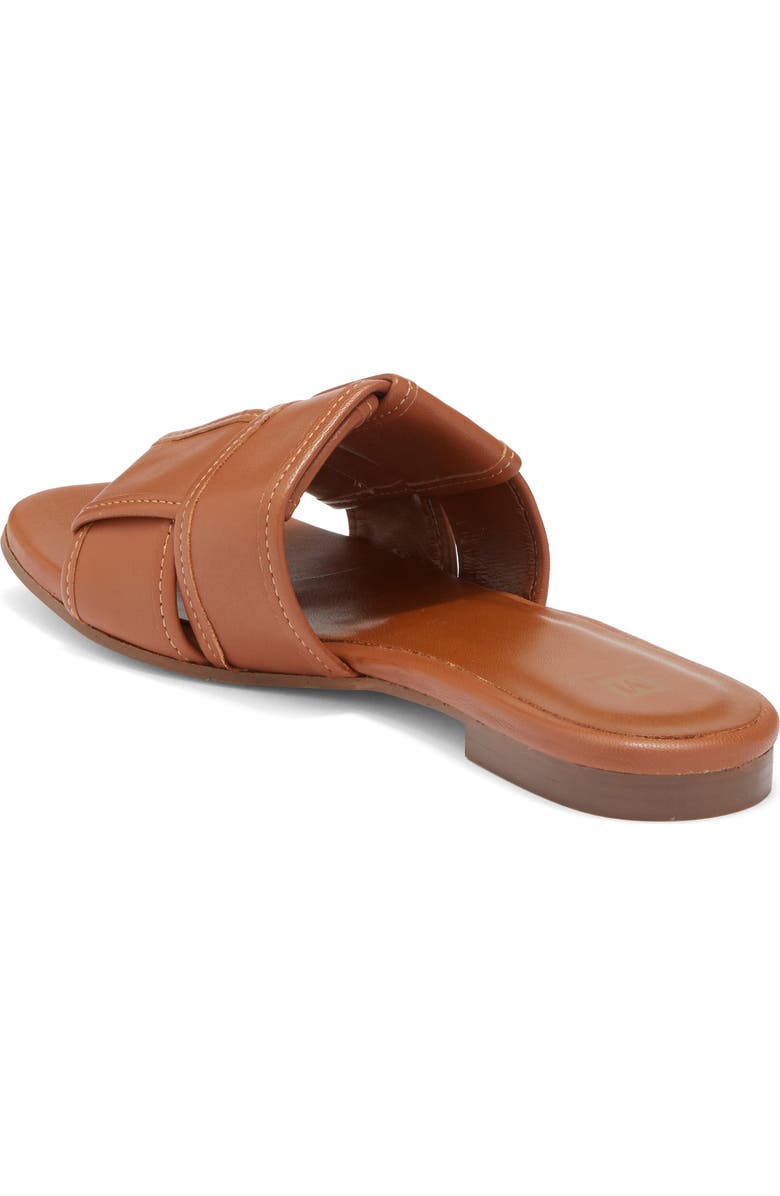 Bruno Magli Nala Woven Slide Sandal, Alternate, color, Cognac