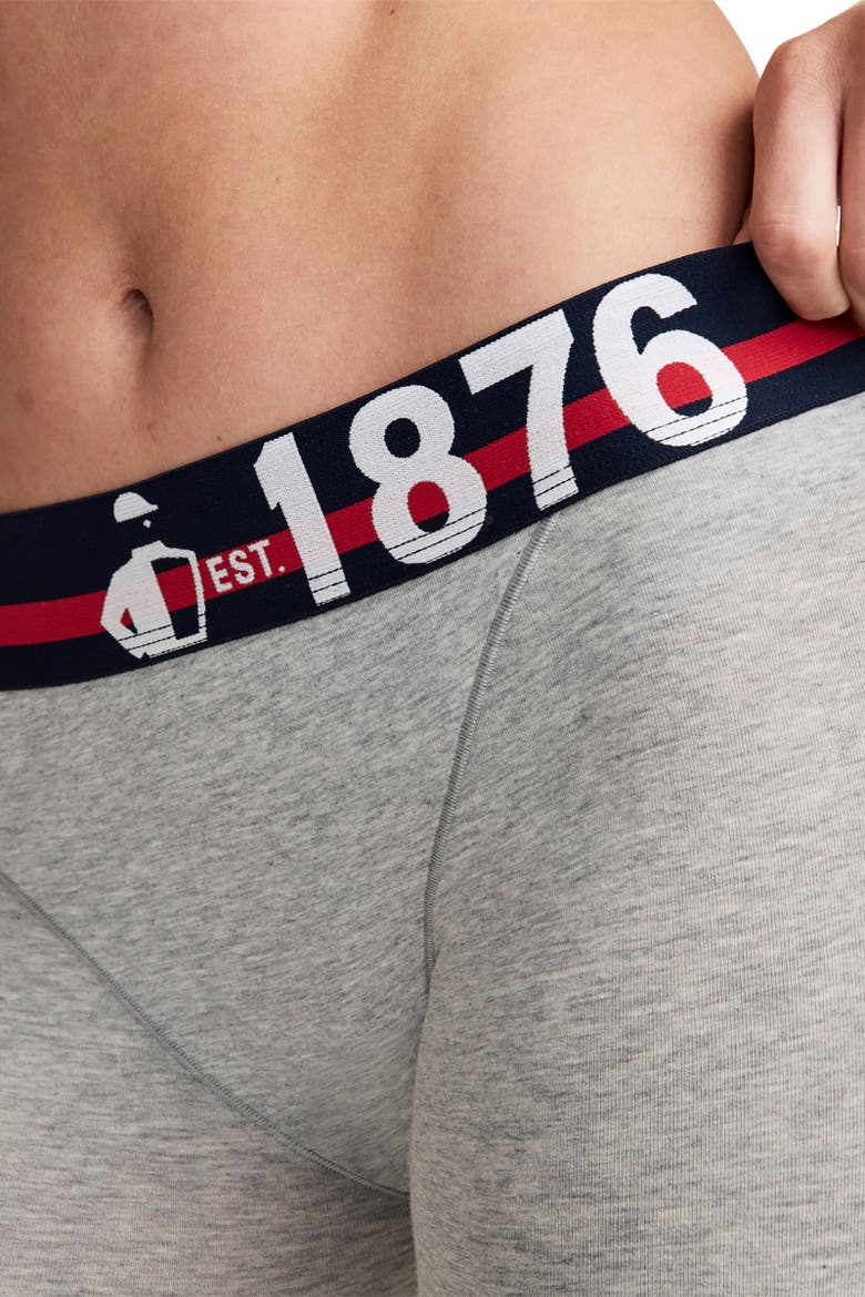 Women's 1876 Collection Cotton Stretch Boxer, Alternate, color, 1876 Grey