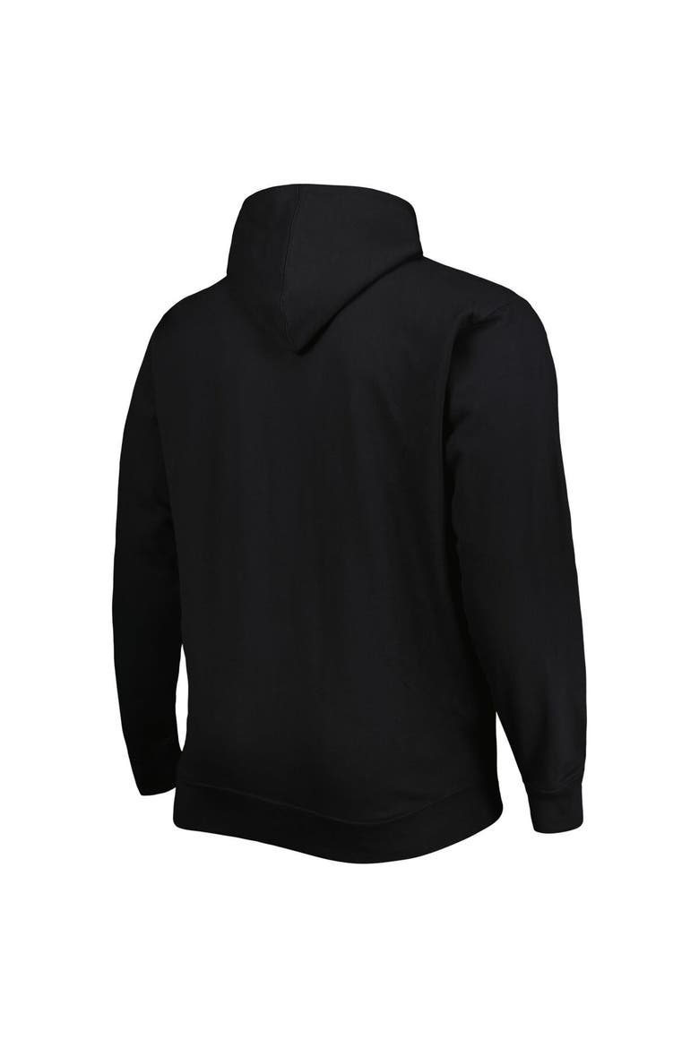 Men's Black Portland Trail Blazers Big & Tall Heart & Soul Pullover Hoodie, Alternate, color, Black
