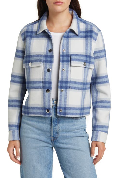 Steffi Plaid Wool Blend Jacket