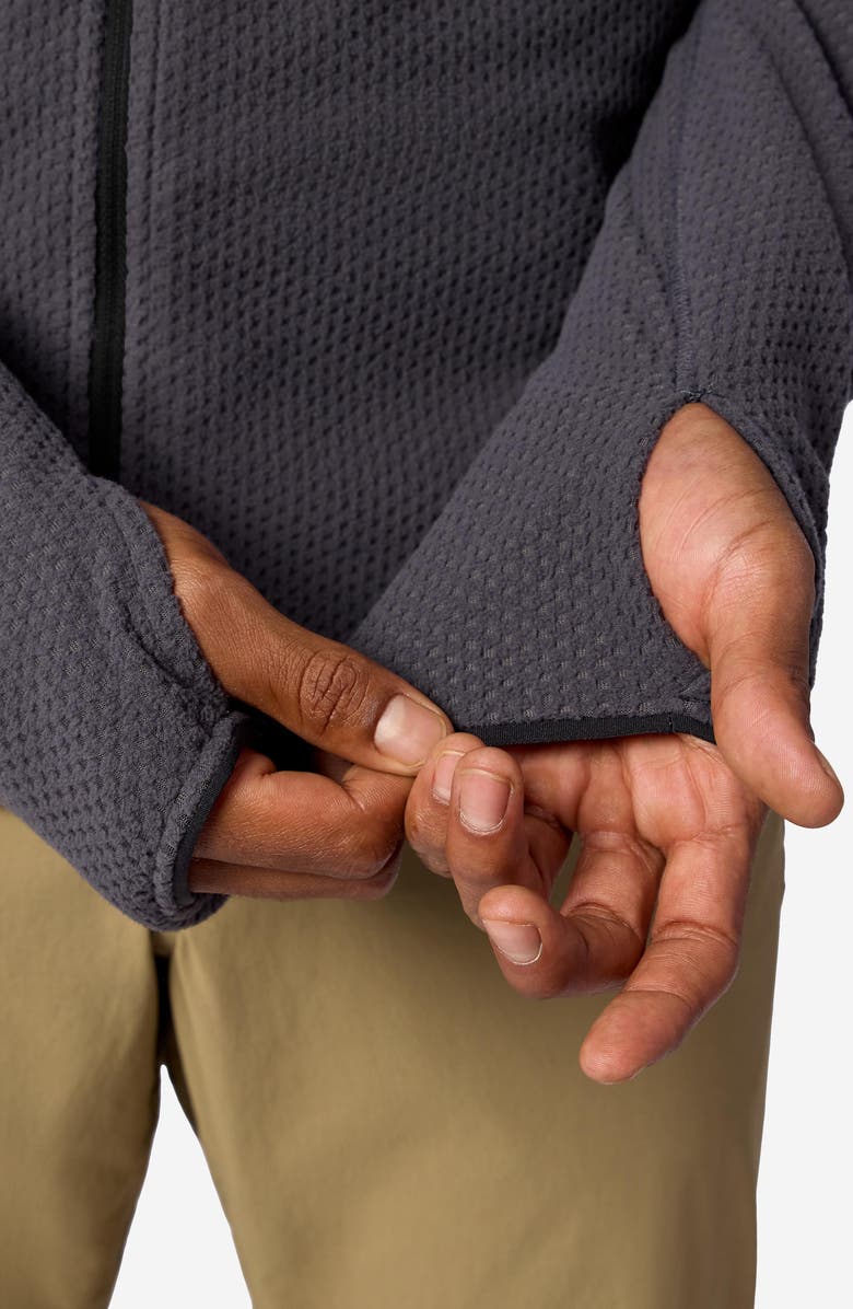 Marmot AirFleece Zip Hoodie, Alternate, color, Blackened