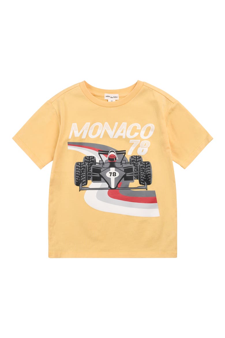 Monaco 78 Organic Cotton Graphic T-Shirt, Main, color, YELLOW GOLD