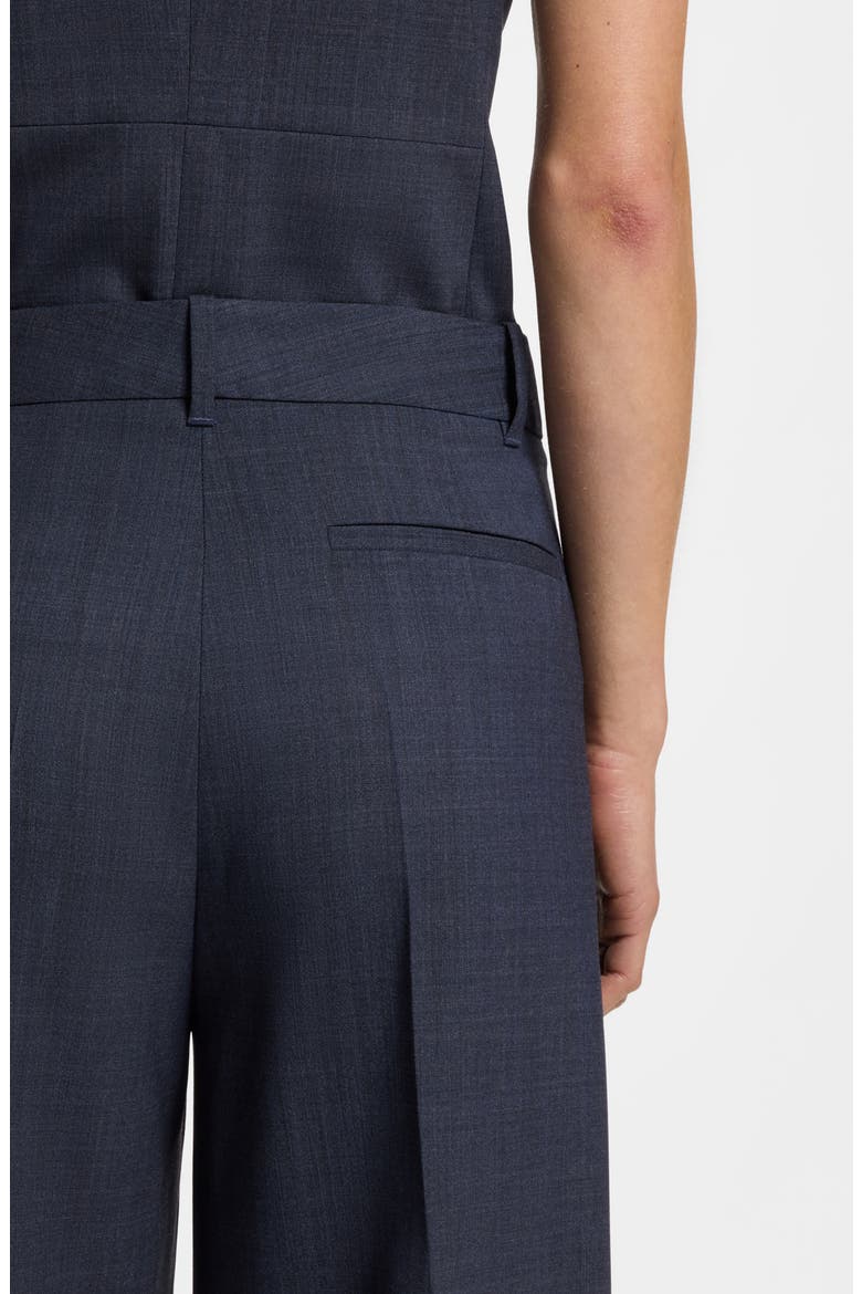Tiana Flare Leg Virgin Wool Pants, Alternate, color, SKY CAPTAIN