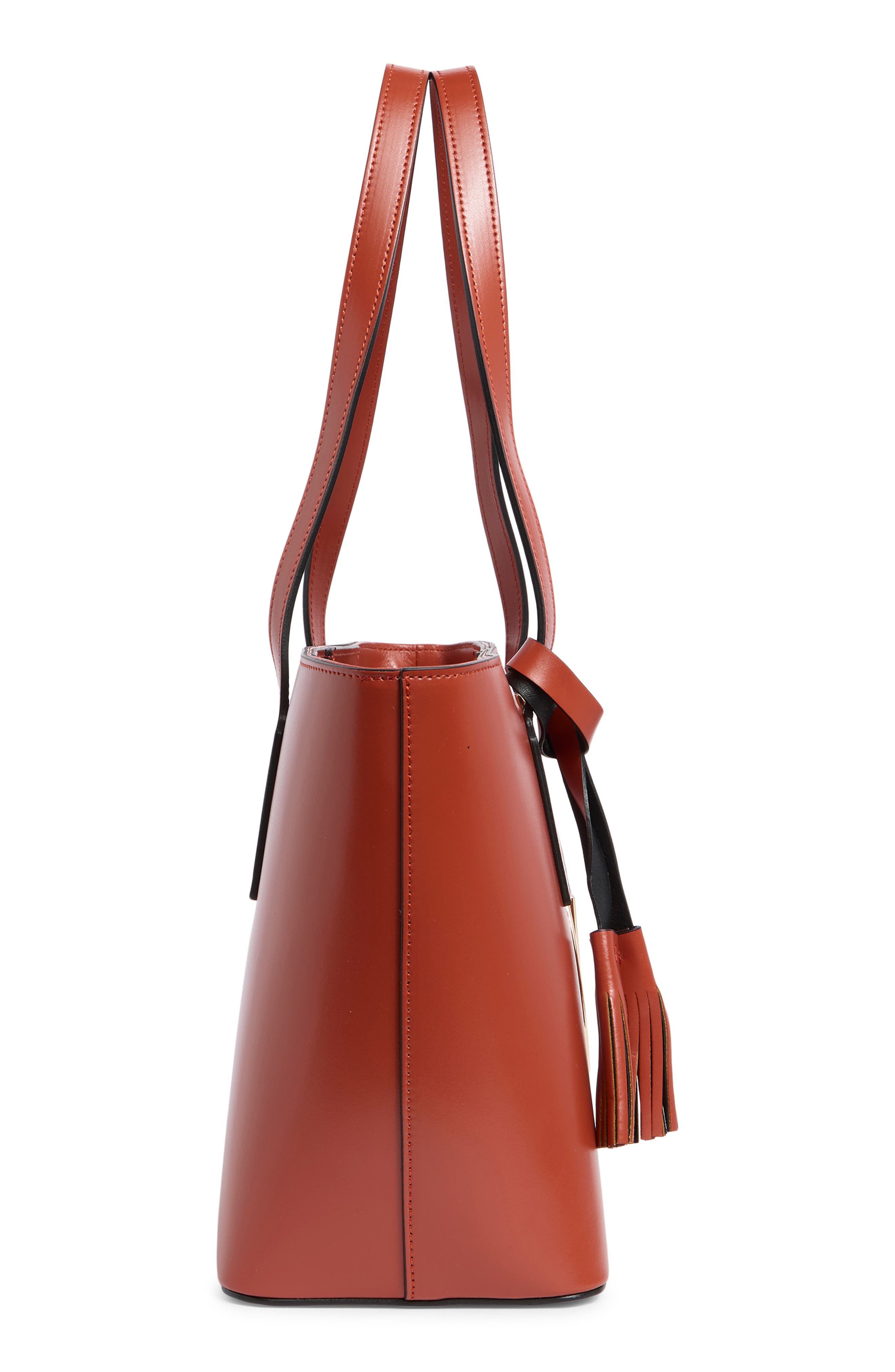 VALENTINO BY MARIO VALENTINO Prince Foreer Leather Tote Bag, Alternate, color, Rust