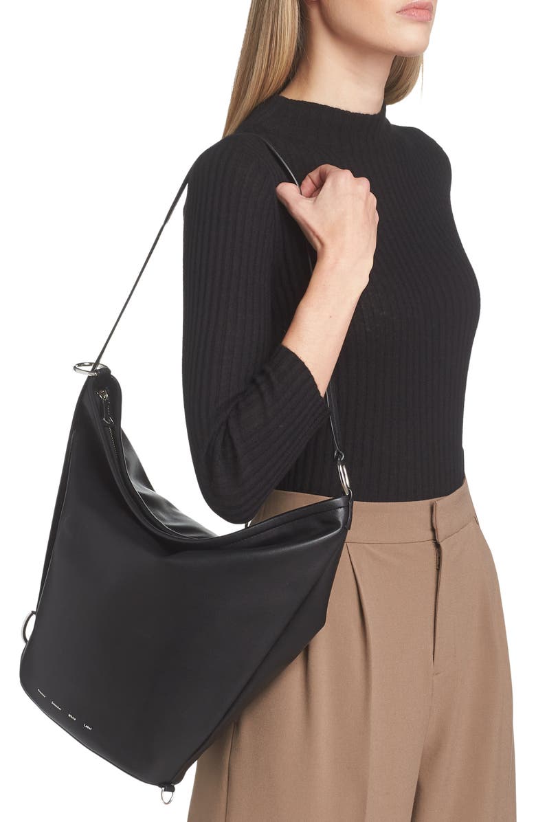 Proenza Schouler White Label Spring Leather Bucket Bag, Alternate, color,