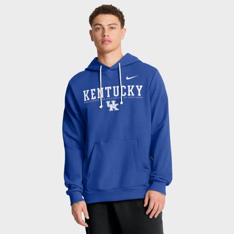 Men's Nike Royal Kentucky Wildcats 2025 Sideline Standard Issue Dri-FIT Hoodie