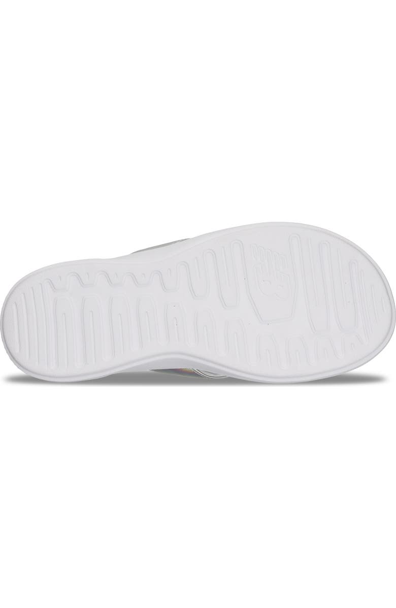 New Balance 340 Thong Sandal, Alternate, color, White/ Silver