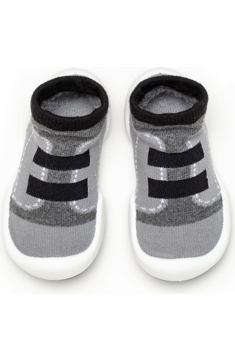 Komuello Toddler Sock Shoes Walker - Black, Main, color, Black