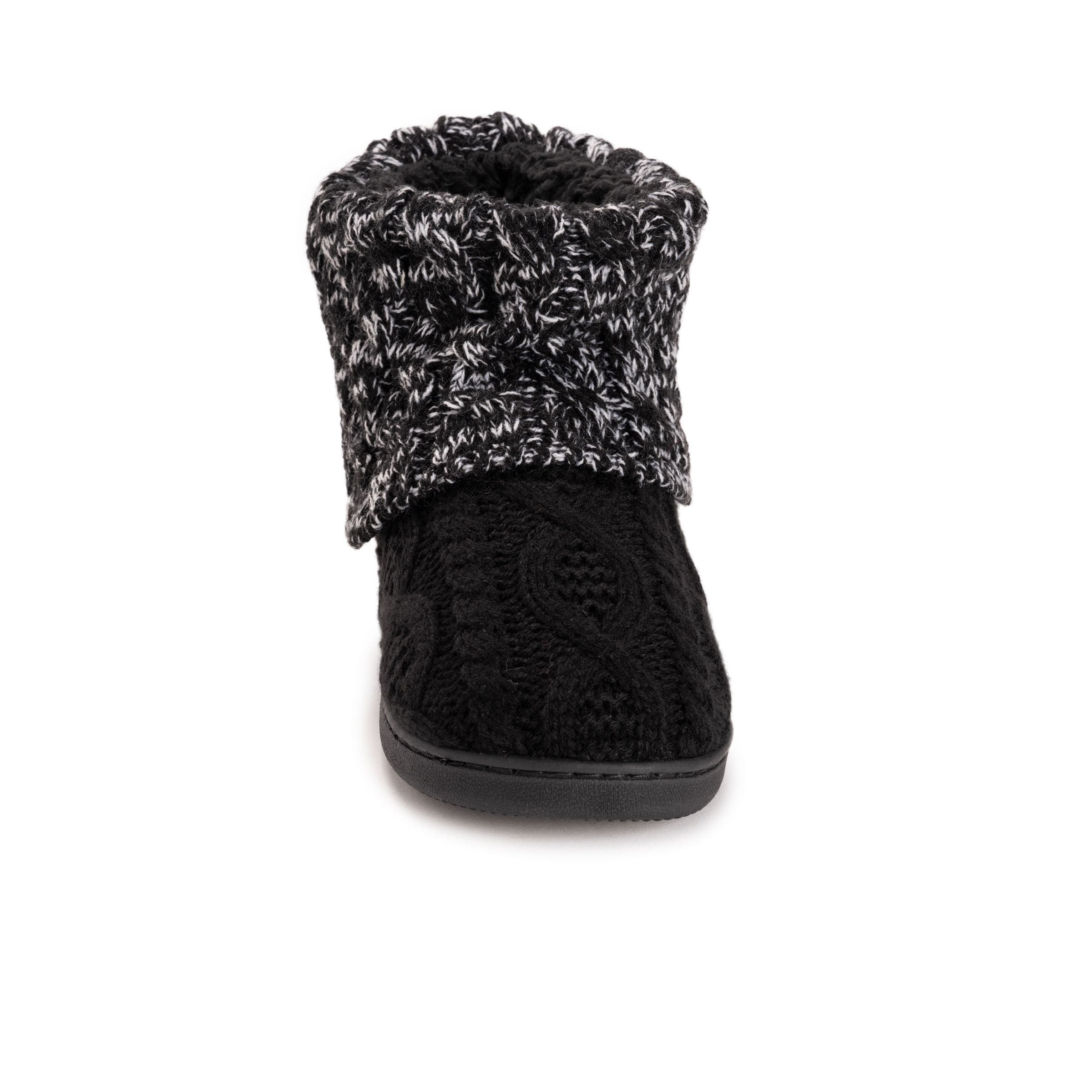 MUK LUKS Rochelle Slipper Boot, Alternate, color, Black