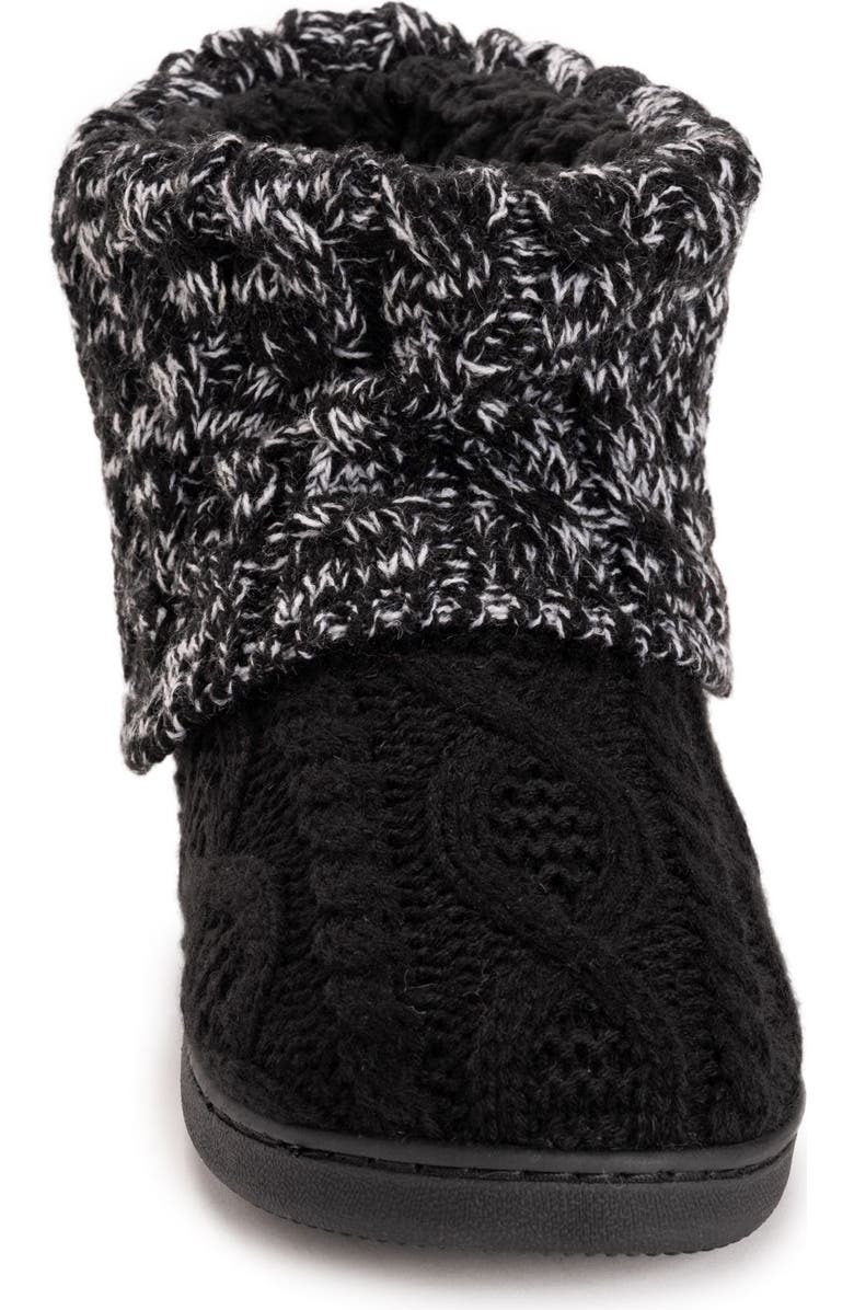 MUK LUKS Rochelle Slipper Boot, Alternate, color, Black