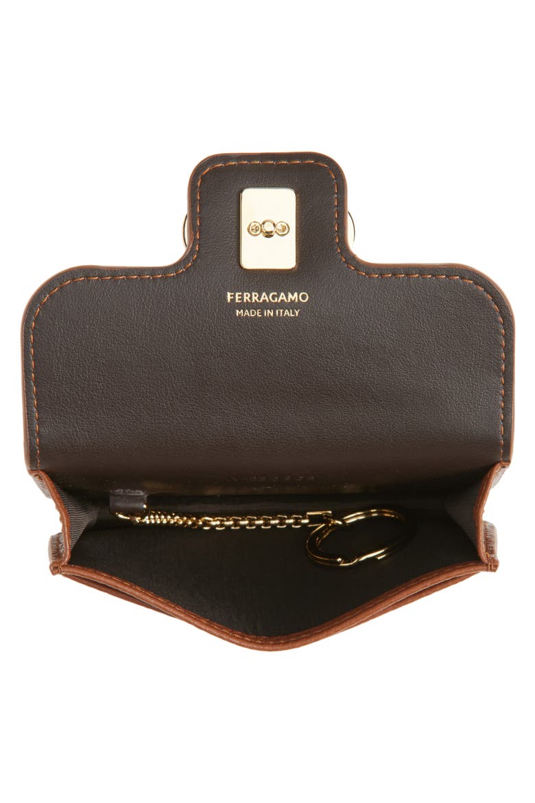 Double Gancio Key Holder, Alternate, color, NEW COGNAC/ T MORO