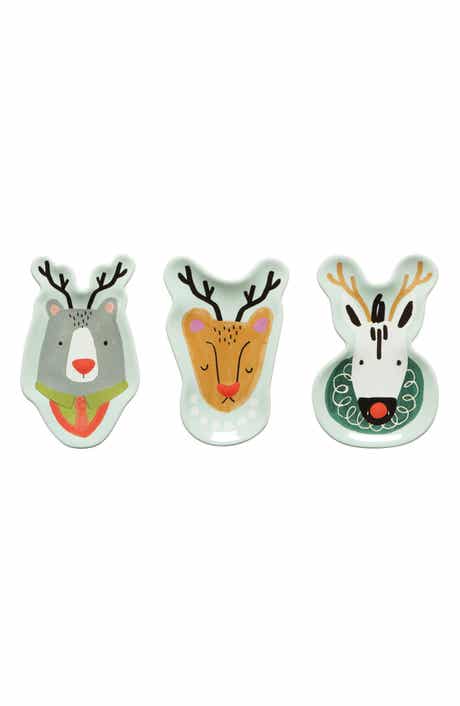 Rudolph Imposter Set of 3 Dishes