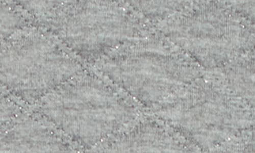 Lyssé Juniper Metallic Quilted Jersey Hooded Sweatshirt In The Holiday Diamond