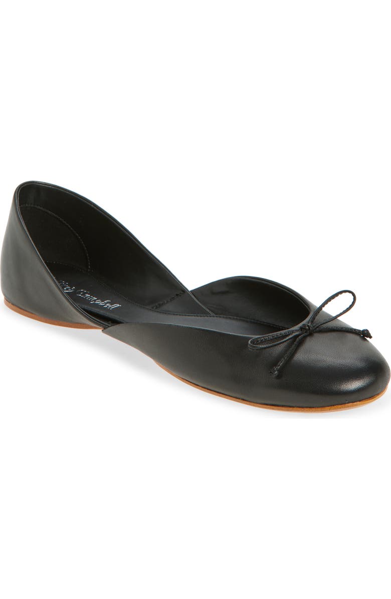 Jeffrey Campbell Perky d'Orsay Ballet Flat, Main, color, Black