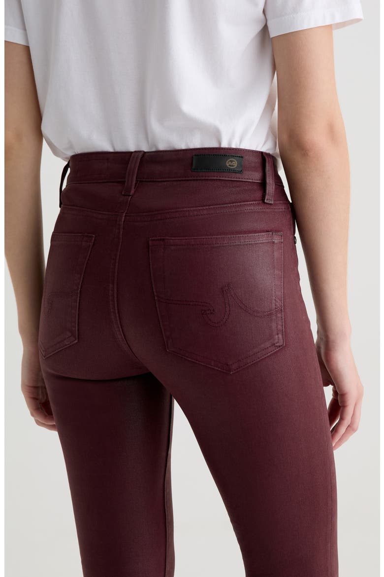 Mari Slim Ankle Straight Leg Jeans, Alternate, color, LTT LT WINERY