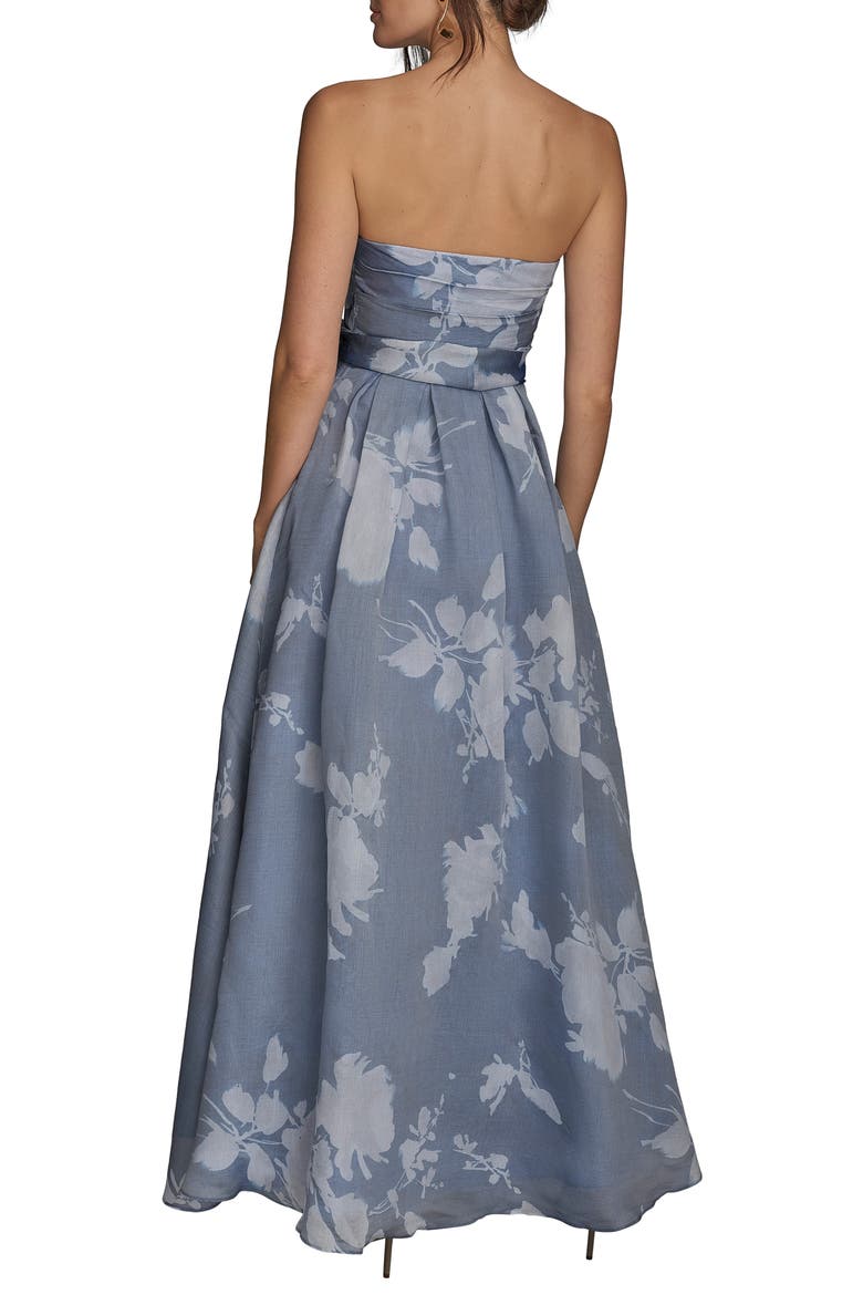Floral Strapless Fit & Flare Gown, Alternate, color, MARBELLA MULTI