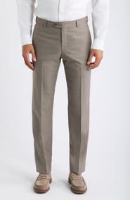 Berle Flat Front Serge Wool Dress Pants