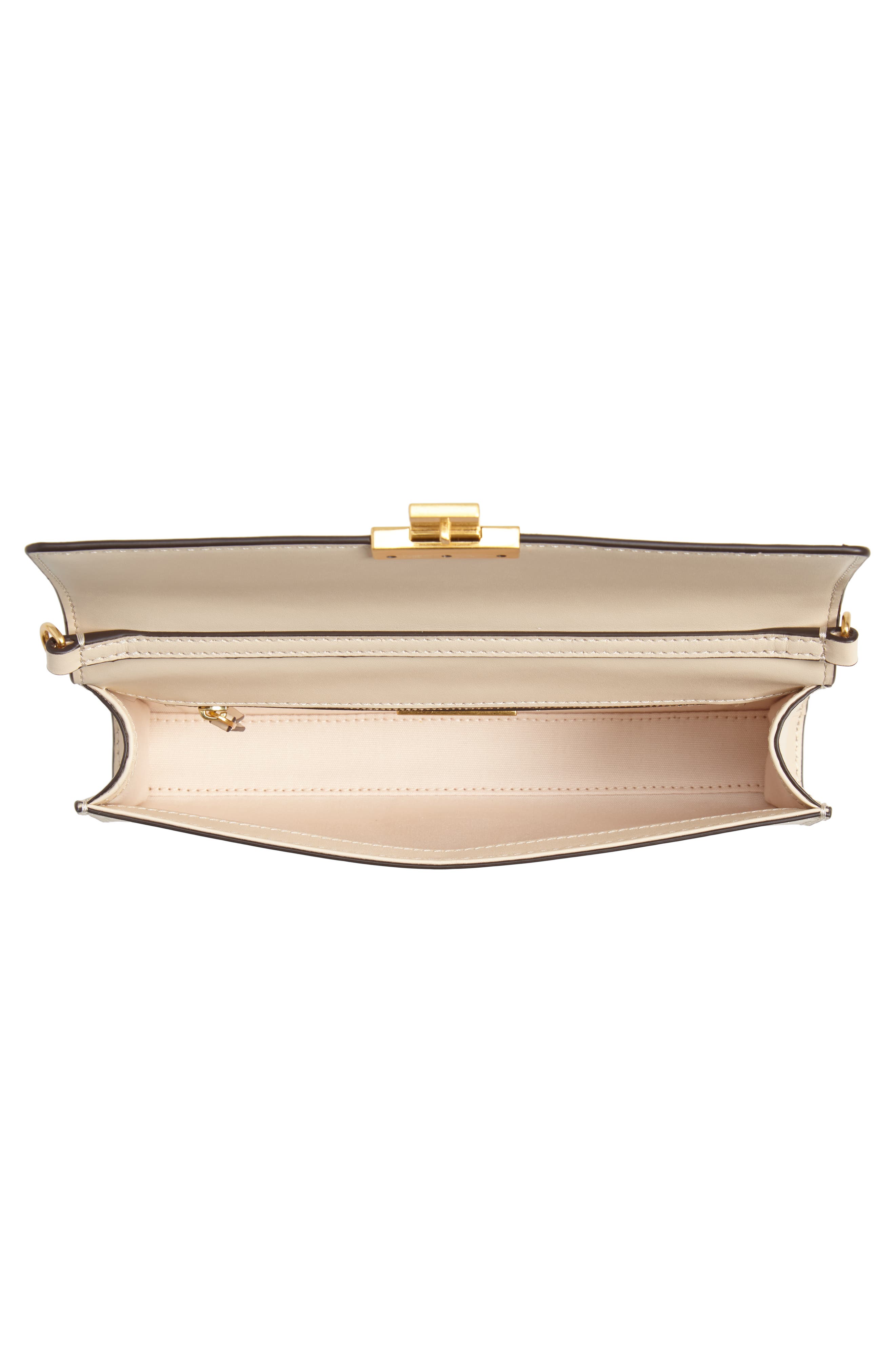 Juliette Leather Clutch, Alternate, color, NEW CREAM