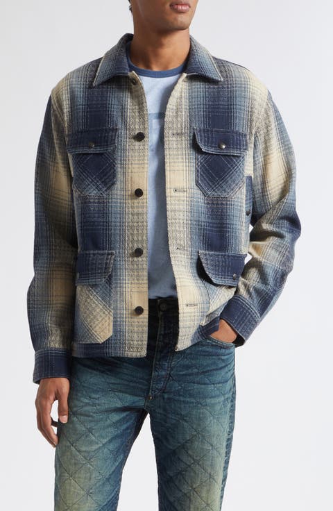 Ruddic Plaid Wool Button-Up Shirt
