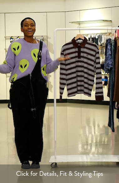 rag & bone Stripe Cotton Rugby Shirt (Women) | Nordstromrack