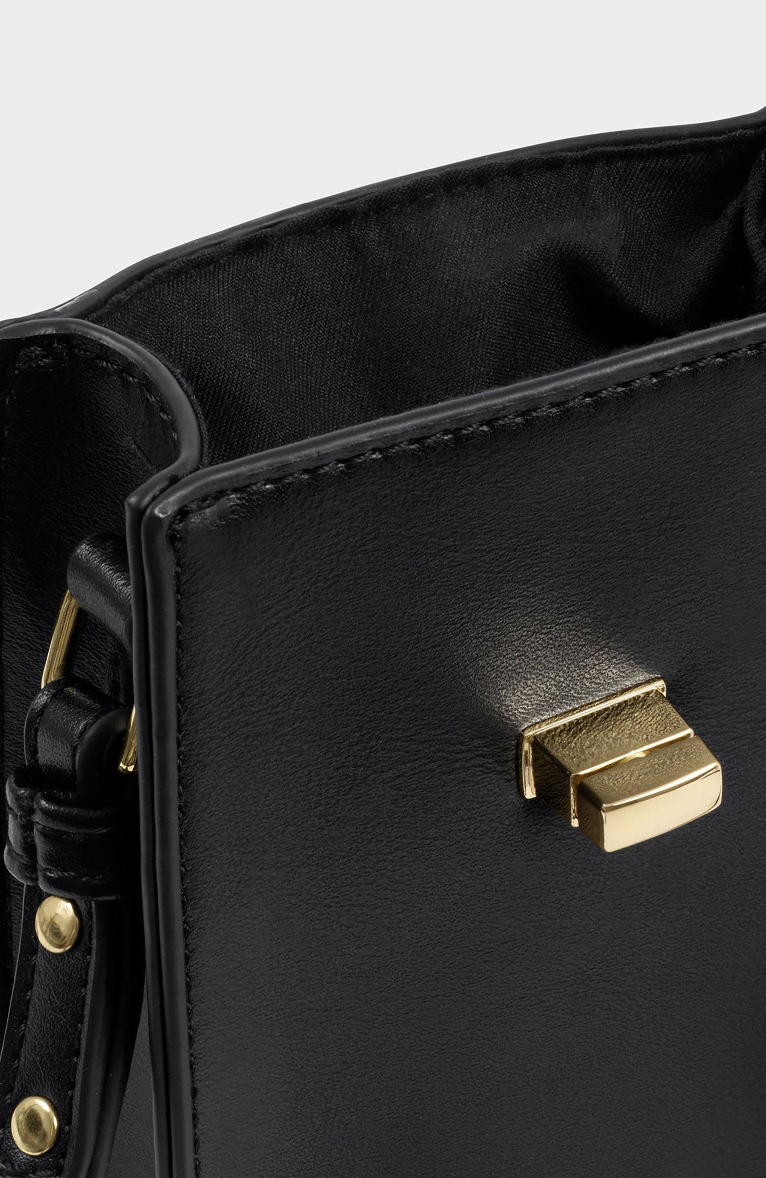 Orin Twist Lock Slim Bag, Alternate, color, Black / Black Distressed