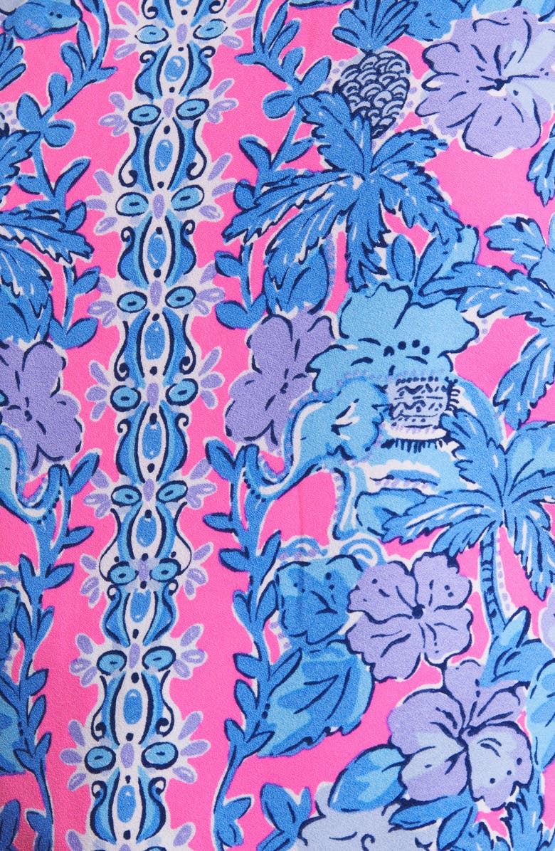 Lilly Pulitzer<sup>®</sup> Donna Floral Square Neck Romper, Alternate, color, 